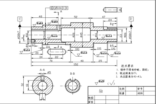 2024年春江苏开放大学机械制图第三次在线作业答案