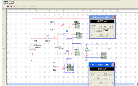2024年春江苏开放大学模拟电子技术及应用实验六:甲乙类互补对称功率放大电路的仿真测量