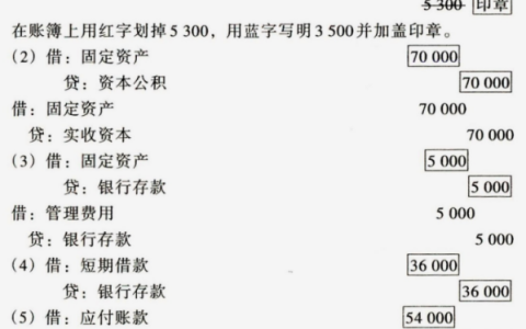 2024年秋江苏开放大学会计学第3次形考作业答案