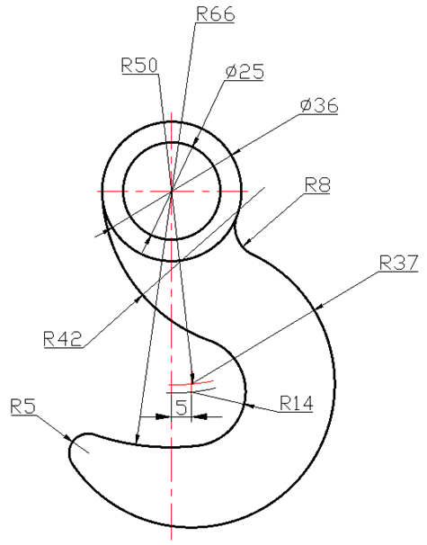 2025年秋江苏开放大学工程制图与CAD△作业1答案