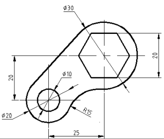 2025年秋江苏开放大学工程制图与CAD△作业1答案