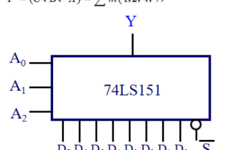 用如图所示74LS151型8选1数据选择器实现逻辑函数